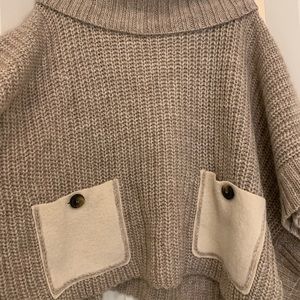 Anthropologie Knitted Poncho
